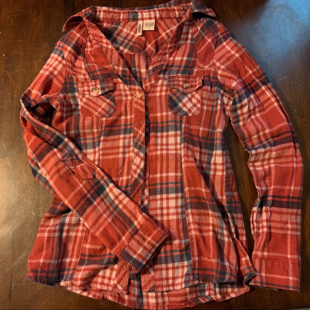 Red/Navy 100% Cotton Flannel